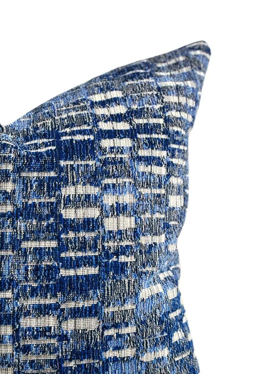 Blue & White Shibori Performance Pillow