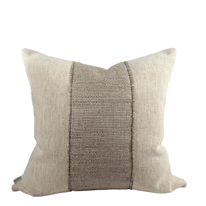 Linen & White Striped Pillow