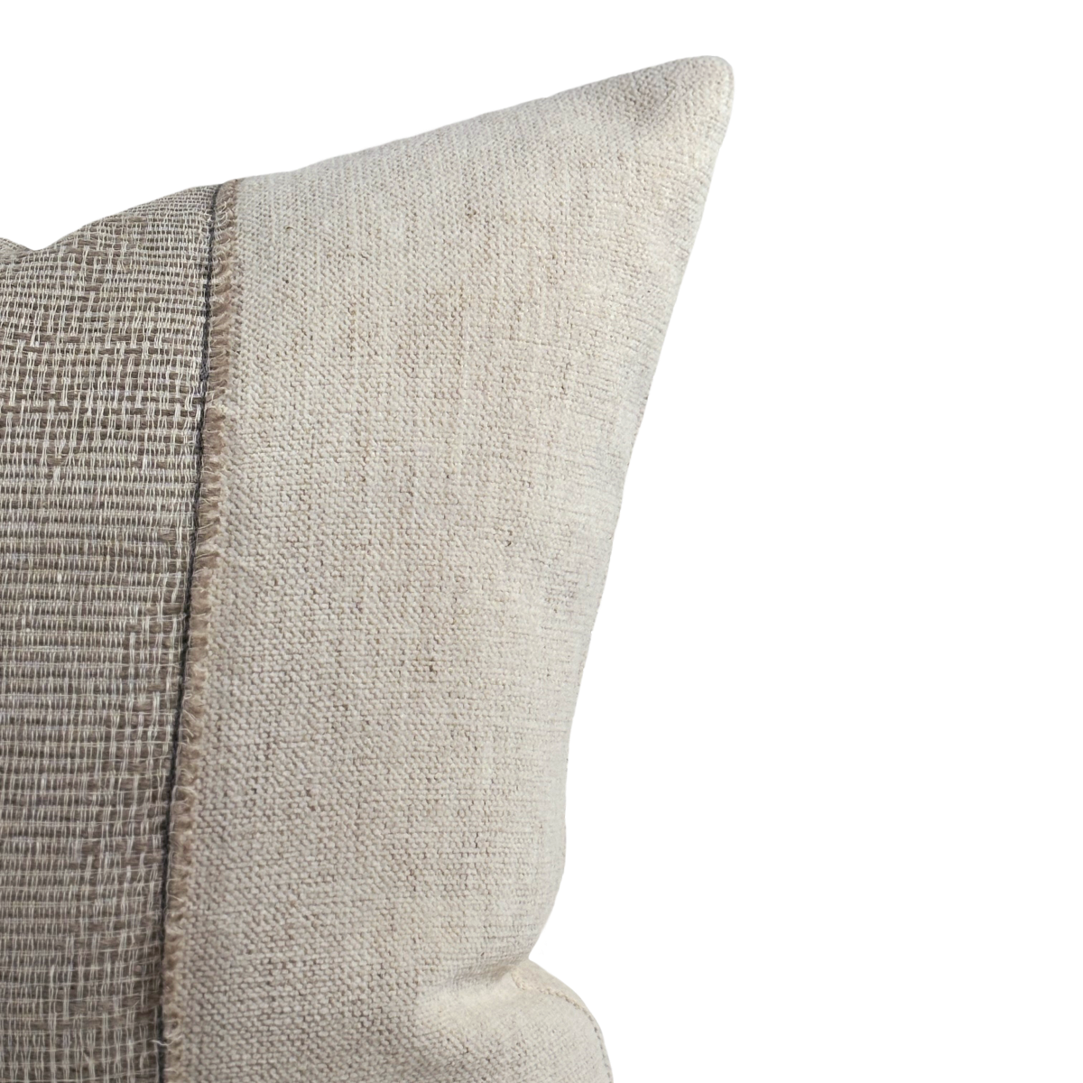 Linen & White Striped Pillow