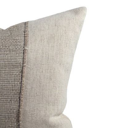 Linen & White Striped Pillow