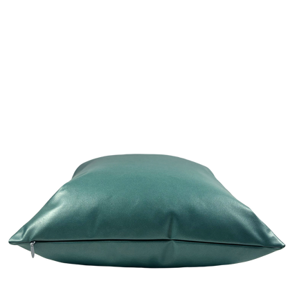Teal Vinyl Pillow