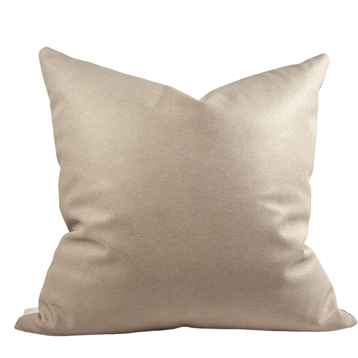 Brown & White Woven Pillow