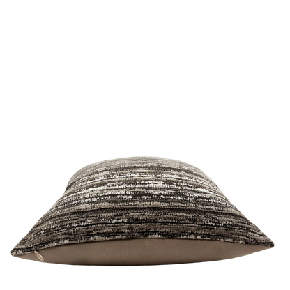 Brown & White Woven Pillow