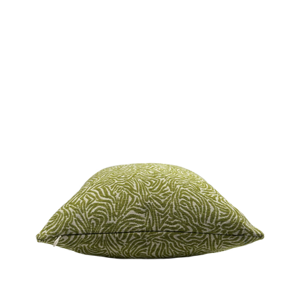 Key Lime Green Zebra Pillow