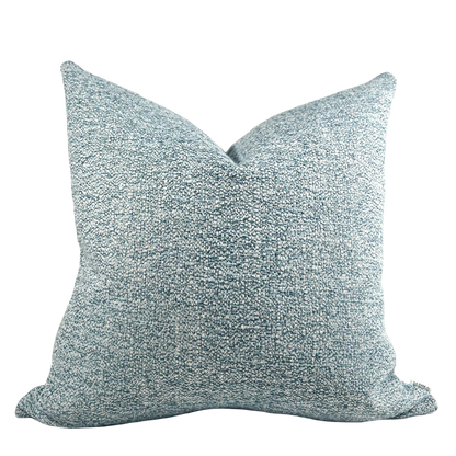 Light Blue Woven Performance Pillow