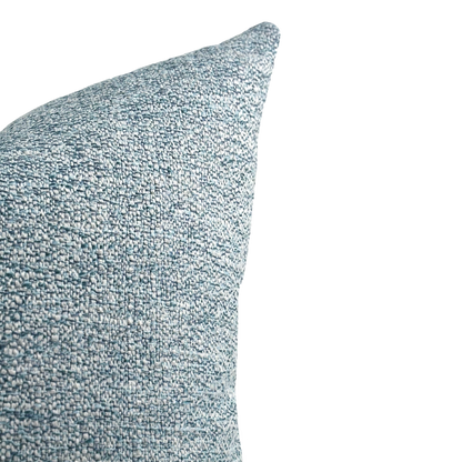Light Blue Woven Performance Pillow