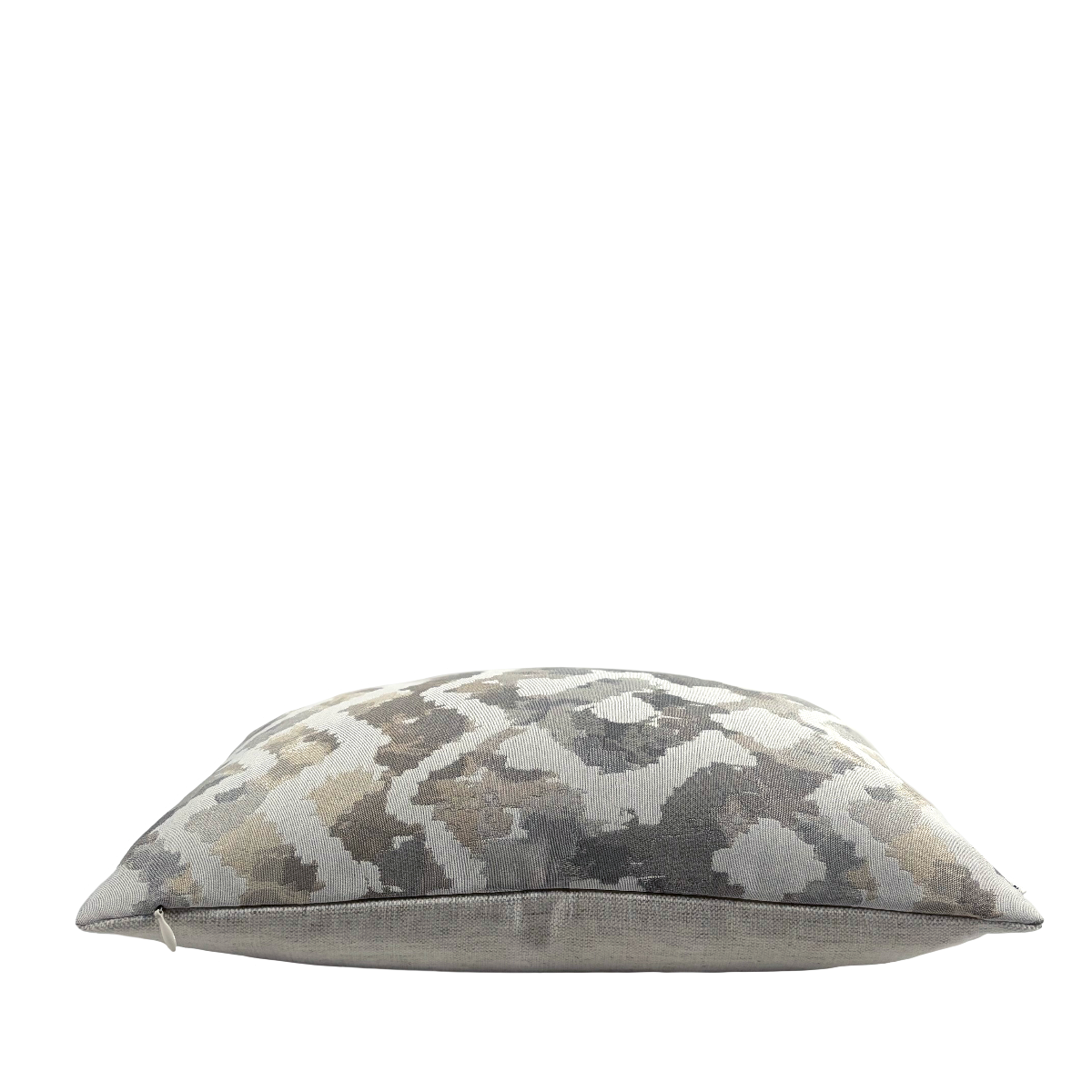 Silver & Gold Abstract Ikat Pillow